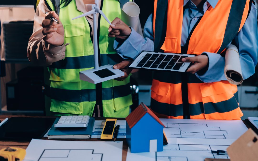 Équipe en action sur un chantier BTP utilisant l'automatisation