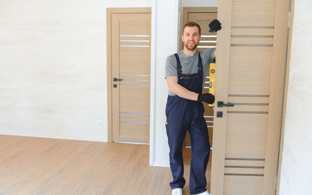 installation professionnelle de porte dans une habitation